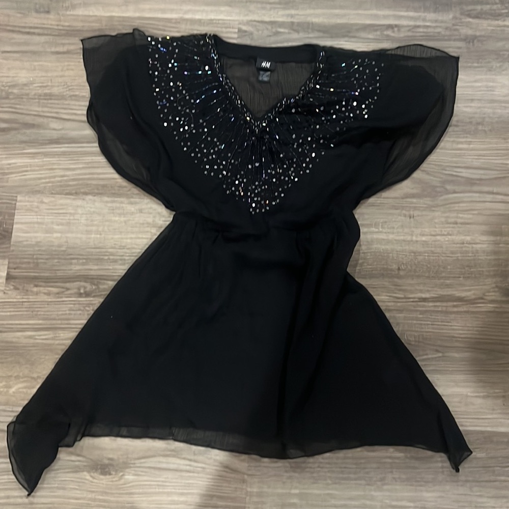 BEAUTIFUL Sheer Beaded Cover-Up